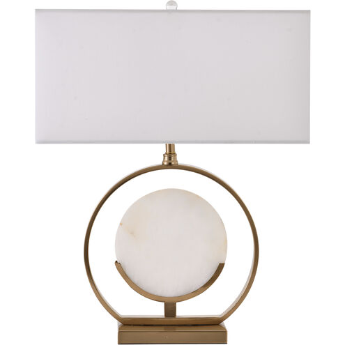 Canada 22 inch 100.00 watt Gold/White Table Lamp Portable Light